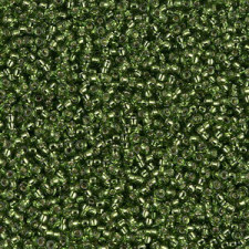Miyuki rocailles Perlen 15/0 - Silverlined Olive 15-26